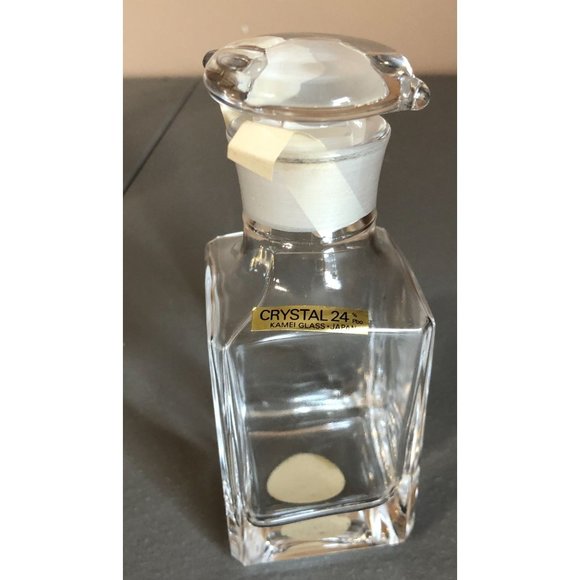 Williams Sonoma Grande Cuisine 24% Lead Crystal Kame Glass Bottle w Lid EUC - Picture 9 of 16